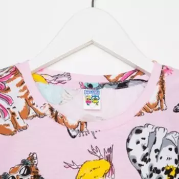 Футболка для девочки, цвет розовый, рост 98