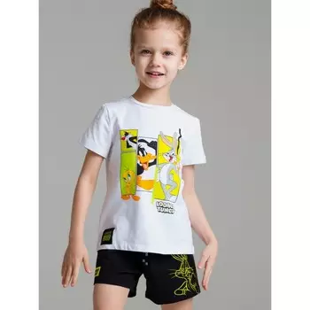 Футболка для девочки PlayToday, рост 110 см