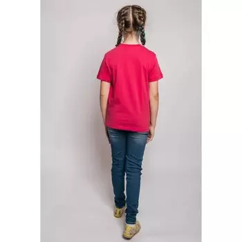 Футболка для девочки, рост 134 см, цвет пурпурный