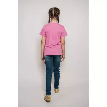 Футболка для девочки, рост 140 см, цвет розовый