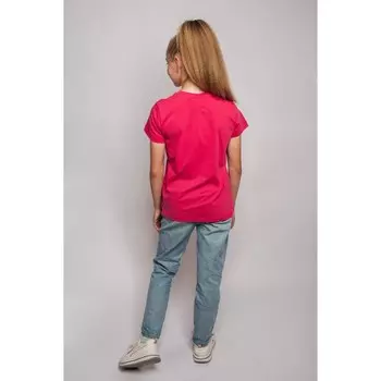 Футболка для девочки, рост 140 см, цвет пурпурный