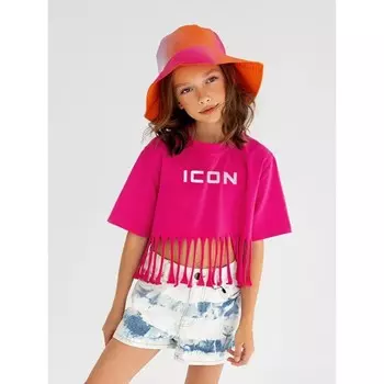 Футболка для девочки, рост 146 см, цвет фуксия