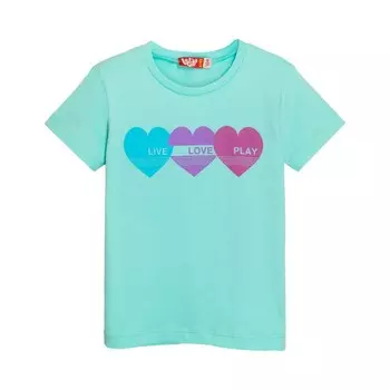 Футболка для девочки, рост 98 см, цвет мятный