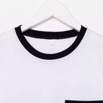 Футболка для мальчика, цвет белый/голубой, рост 134