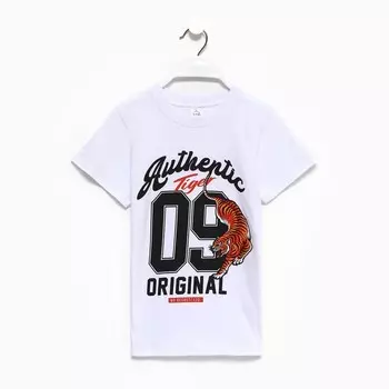 Футболка для мальчика, цвет белый, рост 140