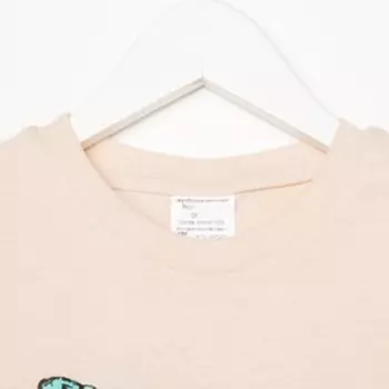 Футболка для мальчика, цвет бежевый, принт динозавр, рост 110-116 см