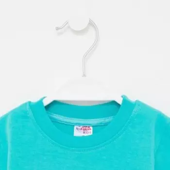 Футболка для мальчика, цвет бирюзовый/крокодил, рост 104 см