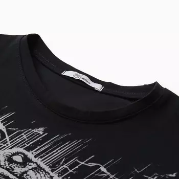 Футболка для мальчика, цвет черный, рост 134 см