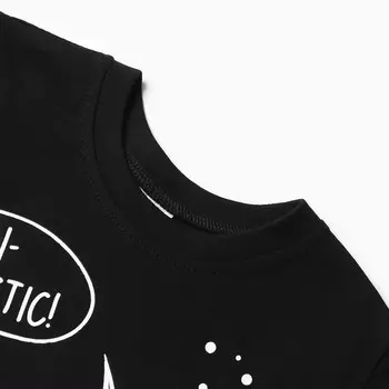 Футболка для мальчика, цвет черный, рост 104 см