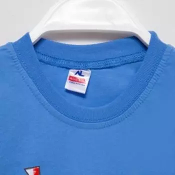 Футболка для мальчика, цвет голубой/кораблик, рост 128 см