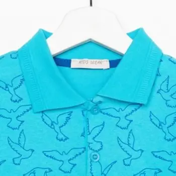 Футболка для мальчика , цвет голубой, рост 134 см