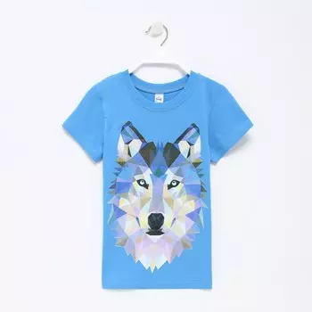 Футболка для мальчика, цвет голубой, рост 146