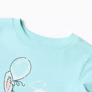 Футболка для мальчика, цвет голубой, рост 92 см