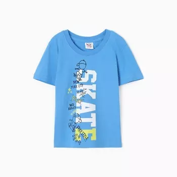 Футболка для мальчика, цвет голубой, рост 116