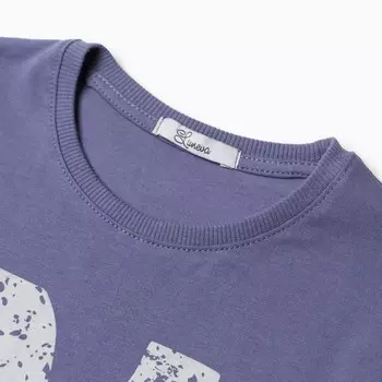 Футболка для мальчика, цвет индиго, рост 110 см