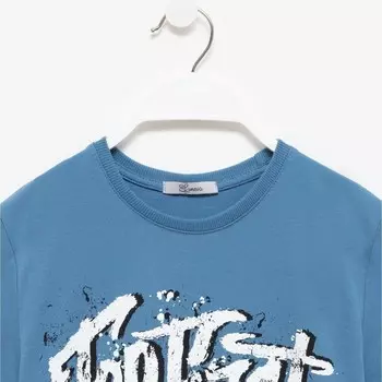 Футболка для мальчика, цвет индиго, рост 158 см