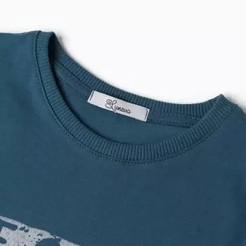 Футболка для мальчика, цвет изумрудный, рост 116 см