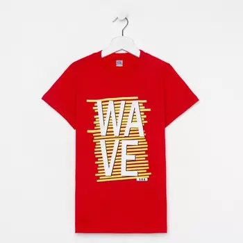 Футболка для мальчика, цвет красный, рост 146