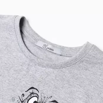 Футболка для мальчика, цвет серый, рост 116 см