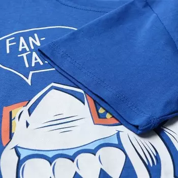 Футболка для мальчика, цвет синий, рост 122 см