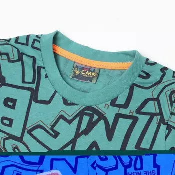 Футболка для мальчика, цвет зелёный, рост 134см