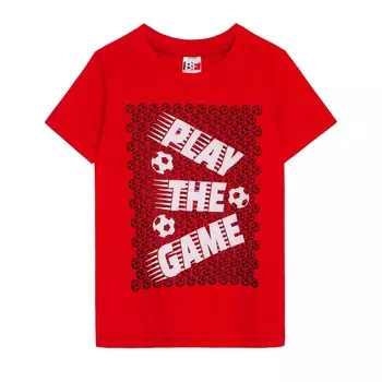 Футболка для мальчика, рост 104 см, цвет красный