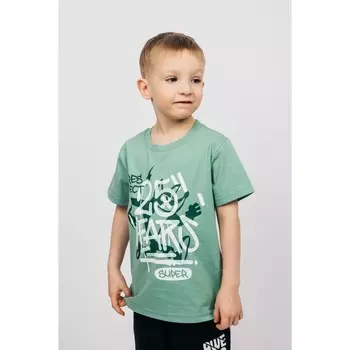 Футболка для мальчика, рост 104 см, цвет шалфей