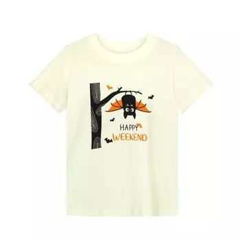 Футболка для мальчика, рост 116 см, цвет молочный