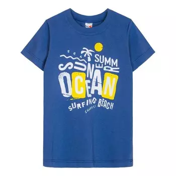 Футболка для мальчика, рост 122 см, цвет индиго