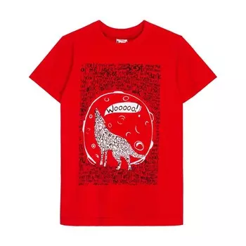 Футболка для мальчика, рост 122 см, цвет красный