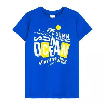 Футболка для мальчика, рост 128 см, цвет синий