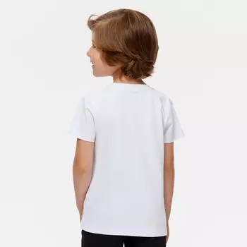 Футболка для мальчика, рост 128 см, цвет белый