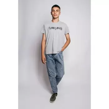 Футболка для мальчика, рост 134 см, цвет серый меланж