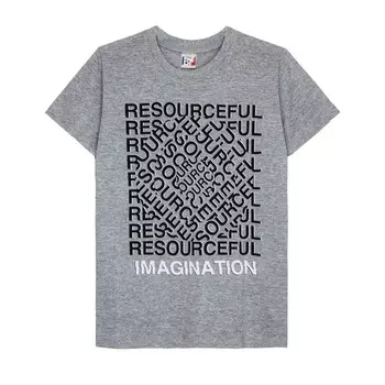 Футболка для мальчика, рост 134 см, цвет серый меланж