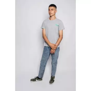 Футболка для мальчика, рост 164 см, цвет серый меланж