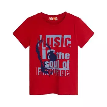 Футболка для мальчика, рост 92 см, цвет красный