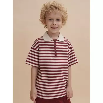 Футболка для мальчиков, рост 116 см, цвет бордовый