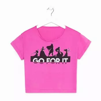 Футболка Go for it Принцессы, розовый