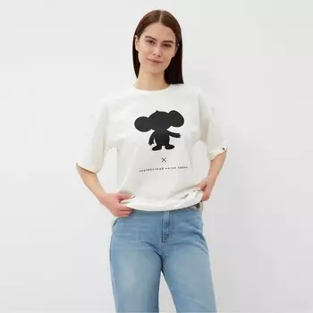 Футболка KAFTAN Чебурашка размер 48-50, белый