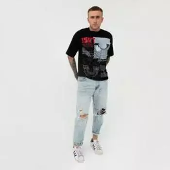 Футболка KAFTAN "ISET", черный, р. 46