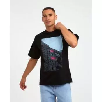 Футболка «Окна», черный, р. 50, KAFTAN