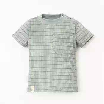 Футболка Крошка, Я BASIC LINE, рост 62-68 см, полоска серая