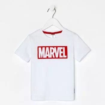 Футболка MARVEL, рост 110-116, белый