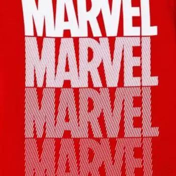 Футболка MARVEL, рост 122-128, красный