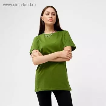 Футболка женская MIST basic, размер 40-42, хаки