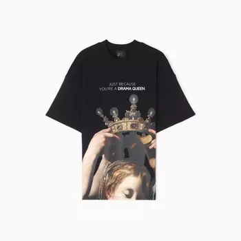 Футболка женская MIST Queen, размер 48, чёрная