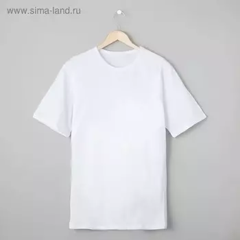 Футболка мужская БК-136 цвет белый, р-р 68