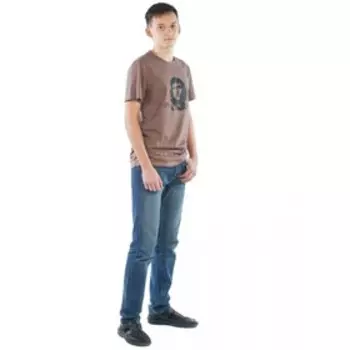 Футболка мужская « Чегевара», размер 46, цвет коричневый меланж