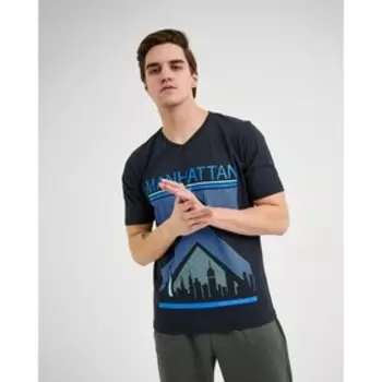 Футболка мужская, цвет антрацит, размер 56