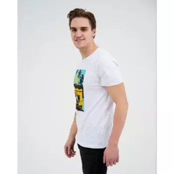 Футболка мужская, цвет белый, размер 44